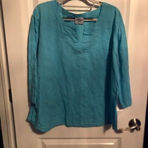 Cottonseed crew neck casual summer top